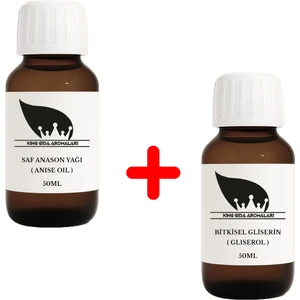 King Gıda Aromaları Saf Distile Anason Yağı 50 ml + 50 ml Gliserin