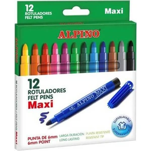 Maxi Jumbo Keçeli Kalem 12 Renk (Ar-06)