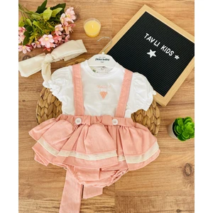 Tavlı Kıds Kız Bebek Takımı