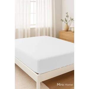 Mira Home Çift Kişilik Düz Penye  %100 Pamuklu Lastikli Çarşaf 180X200