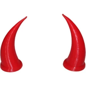 Kask Boynuzu Kask Süsü (Kırmızı)