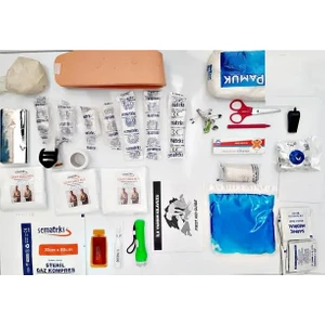 Ilk Yardım Seti Yedek Içerik Ecza Dolabı Yedek Içerik Full Paket Boyunluklu 35 Parça