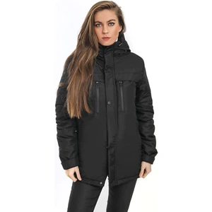 Kadın Polarlı Kürklü Su ve Rüzgar Geçirmez Kapüşonlu Kışlık Mont & Kaban & Parka