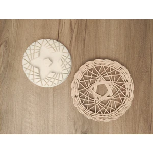Petek Rattan Yuvarlak Kalıp – Yıldız Şekilli Sepet Örme Kalıbı 12 Cm- Kağıt Çubuklara Uygun Değil