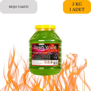 5 Litre Jel Kamp Ocağı Reşo Yakıtı 5 kg Soba Kömür Mangal Soba Yakma Yakıtı Jel