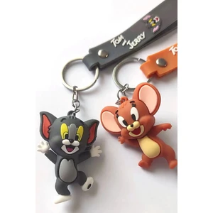 Tom ve Jerry Anahtarlık Tom ve Jerry 3D Anahtarlık 2 Adet
