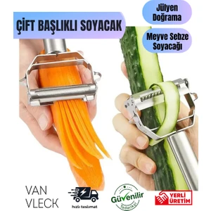 Paslanmaz Çelik Metal Soyacak – Meyve Sebze Soyucu, Ergonomik Saplı, Pratik Mutfak Aparatı