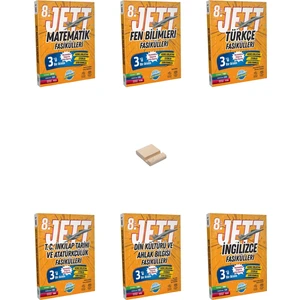 Ünlüler Karması Lgs 8. Sınıf Jett Tüm Dersler Fasikülleri 6lı Set + Telefon Tutucu