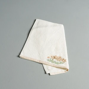 Camila Pamuk 50X85 cm Yüz Havlusu Ekru