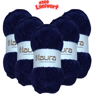 Kadife El Örgü İpi, 5'li Paket, 5X100 Gr. 120 Mt., %100 Mikro Polyester