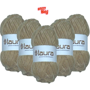 Kadife El Örgü İpi, 5'li Paket, 5X100 Gr. 120 Mt., %100 Mikro Polyester