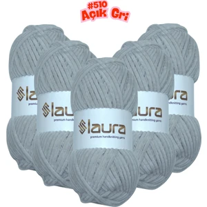 Kadife El Örgü İpi, 5'li Paket, 5X100 Gr. 120 Mt., %100 Mikro Polyester