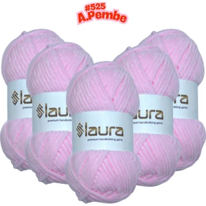 Kadife El Örgü İpi, 5'li Paket, 5X100 Gr. 120 Mt., %100 Mikro Polyester