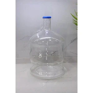 10 Litre Cam Damacana – Sebil ve Pompa Uyumlu, Plastik Kapaklı