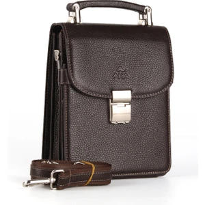 Aka Deri 301  Hakiki Deri Erkek El ve Omuz Askılı Çanta