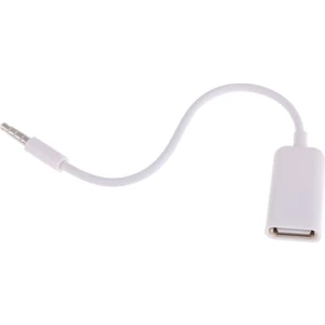 USB Dişi - Aux 3.5mm Erkek Jak Fişi Ses Dönüştürücü Adaptör Veri Kablosu (Yurt Dışından)