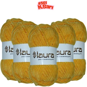 Kadife El Örgü İpi, 5'li Paket, 5X100 Gr. 120 Mt. , Mikro Polyester