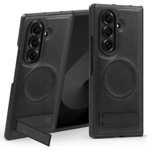 Samsung Galaxy Z Fold7 5g Kickstand Deri Telefon Arka Kılıfı Magsafe ile Uyumlu (Yurt Dışından)
