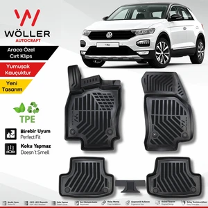 Volkswagen T Roc Paspas 2016 Sonrası 3D Havuzlu Wöller Paspas