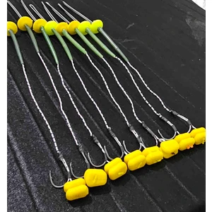 15 Takım(Çift Mısır Sarı) Renkler Sazan Yemleme (Tekne ve Botu)(Rig ve Boli) Yüzen Model 15 Adet