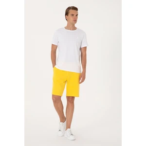 U.S. Polo Assn. Erkek Sarı Örme Şort 50298037-VR094