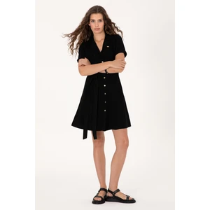 U.s. Polo Assn. Kadın Siyah Elbise (Dokuma) 50306604-VR046