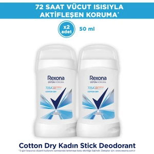Üstün Koruma Kadın Stick Deodorant Cotton Dry 50 ml X2