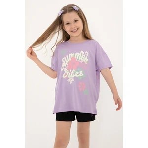U.s. Polo Assn. Kız Çocuk Lila Tişört 50306203-VR034