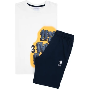 U.s. Polo Assn. Erkek Çocuk Krem Pijama Takım 50310817-VR071