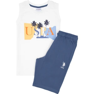 U.s. Polo Assn. Erkek Çocuk Krem Pijama Takım 50310819-VR071
