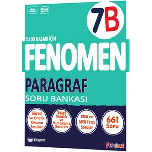 Fenomen Yayınları 7.sınıf Fenomen Paragraf Soru Bankası 7b Paragraf