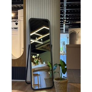 Diva Ahşap Askılıklı Boy Aynası Antrasit