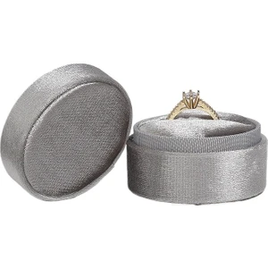 Mini Tek Yüzük Çifti Yüzük Kutusu Çift Teklif Yüzüğü Kutusu (Yurt Dışından)