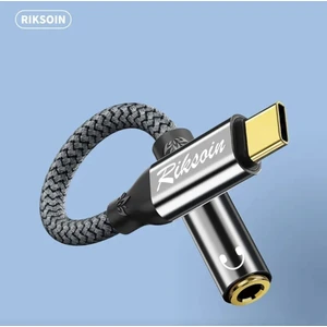 Type-C To 3.5mm Jack Aux Dac Çip+Hi-Fi Ses + Ce Lisanslı Kulaklık Çevirici Dönüştürücü Hasır Örgülü Sağlam Orjinal