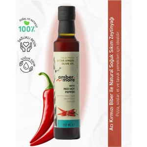 Acı Kırmızı Biber Çeşnili Naturel Sızma Zeytinyağı 250 ml