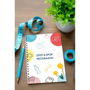 Diyet ve Spor Programı Takip Defteri & Diyet Defteri