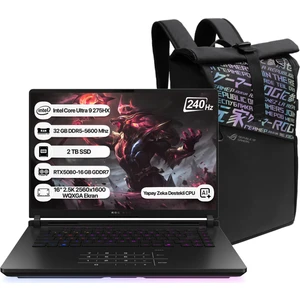 Rog Strix Scar 16 G635LW-RW141 Intel Core Ultra 9 275HX Npu 13 Tops 32GB 2tb SSD RTX5080-16GB Freedos 16" 2.5k 240 Hz Wqxga Taşınabilir Bilgisayar Taşınabilir Bilgisayar