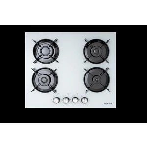 Sönme Emniyetli Düğmeden Çakmaklı 4 Gözü Gazlı Ankastre(Gömme) 4 Lü Cam Ocak