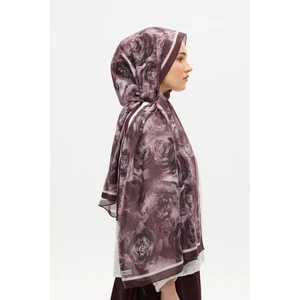 Cs Camellia Scarf Rossa Desen Soft Şal - Mor