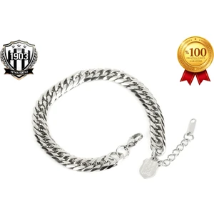 Çelik Bileklik Unisex Günlük Kullanım İçin Ayarlanabilir Gri Paslanmaz Çelik