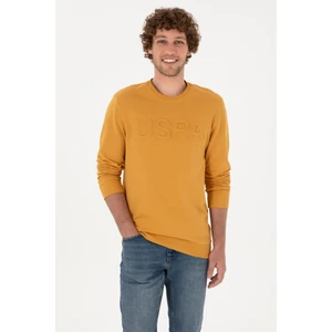 U.S. Polo Assn. Erkek Hardal Basic Sweatshirt 50269402-VR072