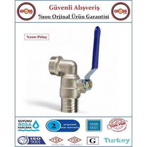 Küresel Bas Vana 3/4'' - %100 Prinç - Orjinal Ürün