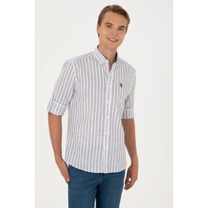 U.s. Polo Assn. Erkek Lacivert Gömlek Desenli 50306339-VR033