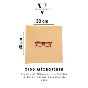 Veka Concept Büyük Boy Mikrofiber Atölye Bezi Gözlük Temizleme Mendili 30*30 cm