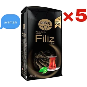 Filiz Siyah Çay 1 kg × 5