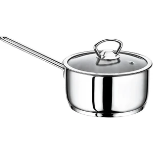 2008 2 Parça Tek Kulplu Paslanmaz Çelik 14X8 cm 1,20 Litre Mini Çelik Kaçerola Tencere