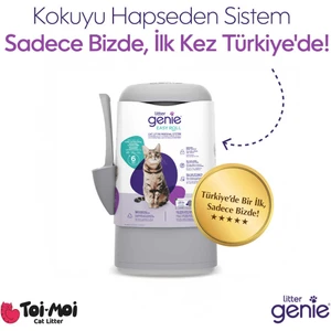 Yeni Nesil Ultra Koku Önleyici Kedi Kumu Çöp Kovası, Hediye Yedek Poşet