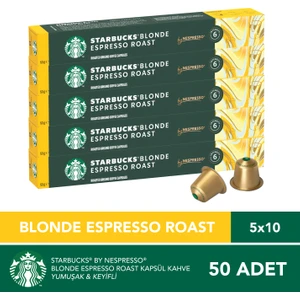 By Nespresso Blonde Espresso Kapsül Kahve 5 x 10 Adet