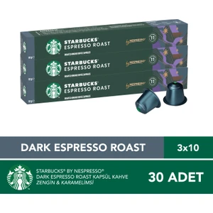 By Nespresso Dark Espresso Roast Kapsül Kahve 3 x 10 Adet