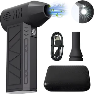 Mini Jet Fan Turbo Hızlı Fan 130000RPM Yüksek Hız Güç Üfleme Turbo Fan (Premium Karbon Fiber Taşıma Çantalı)